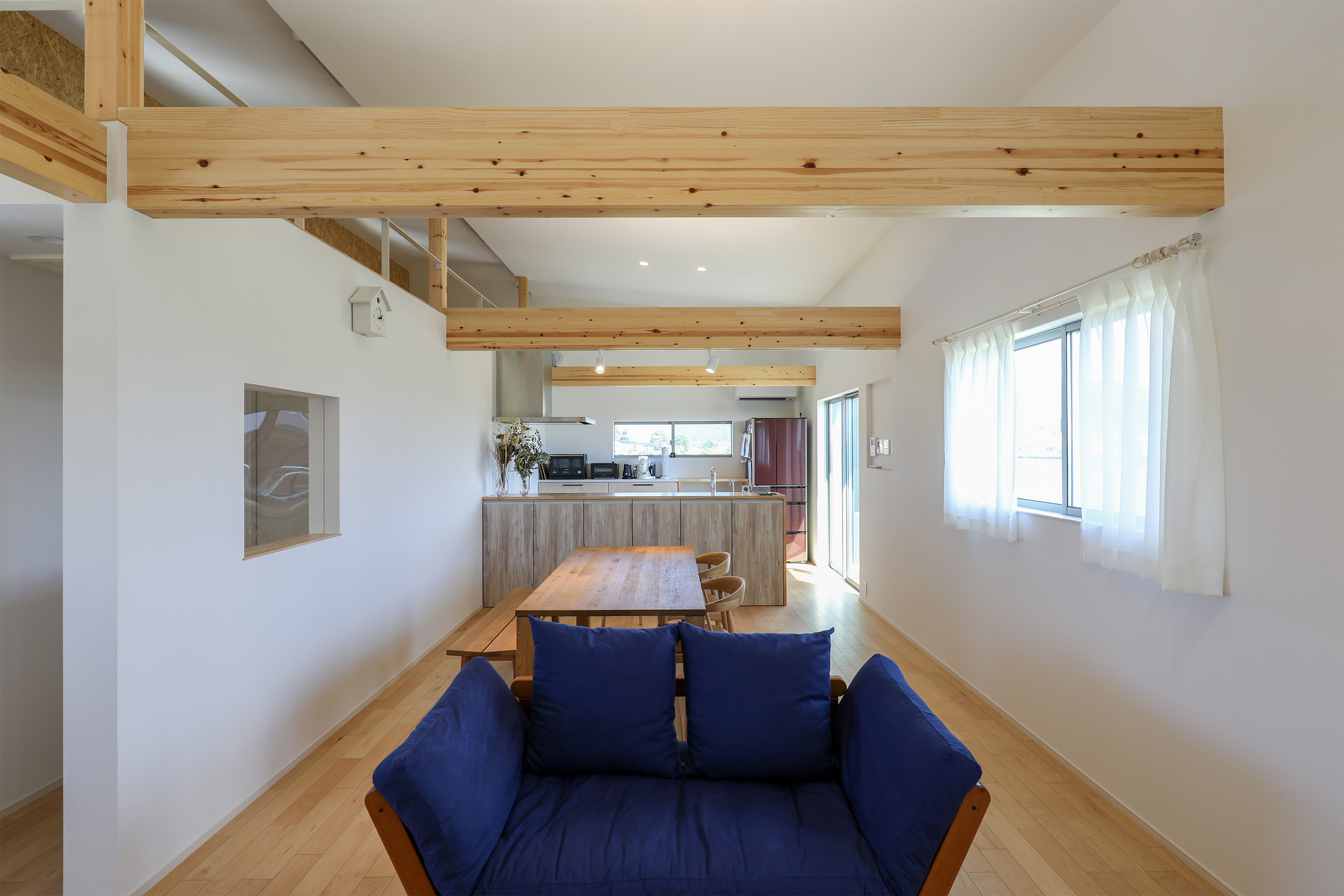 白山を眺めるお家