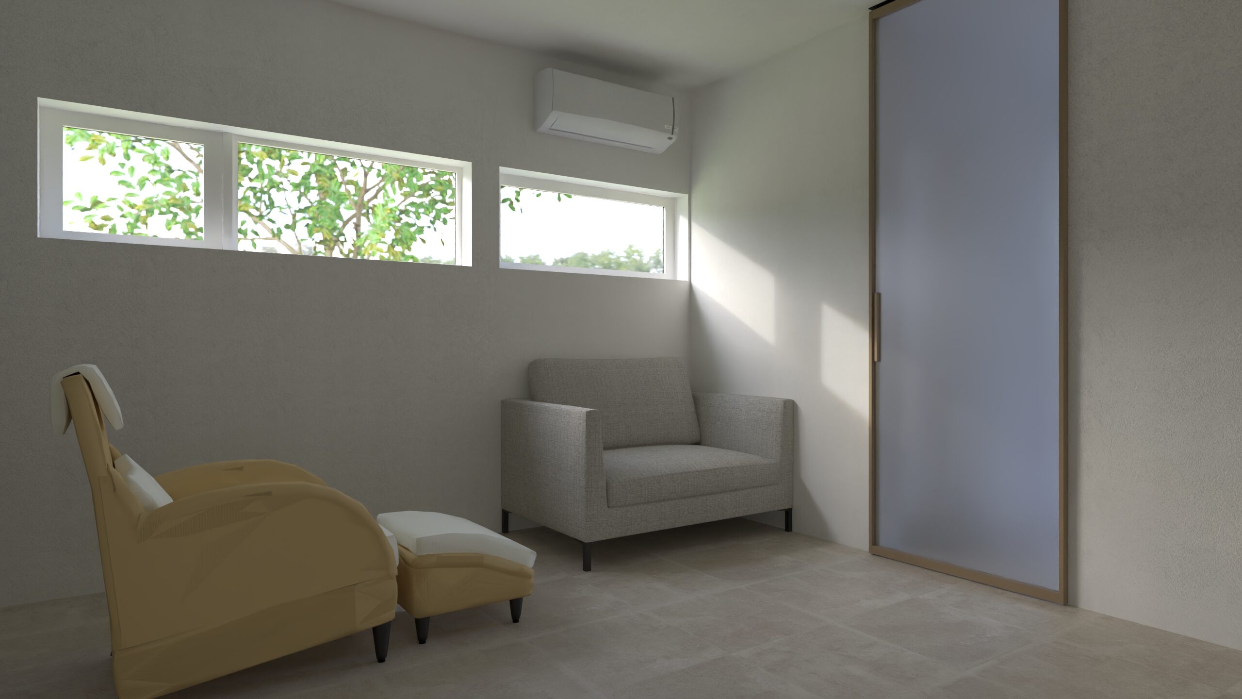 やわらかい光が差し込む心地よい空間。